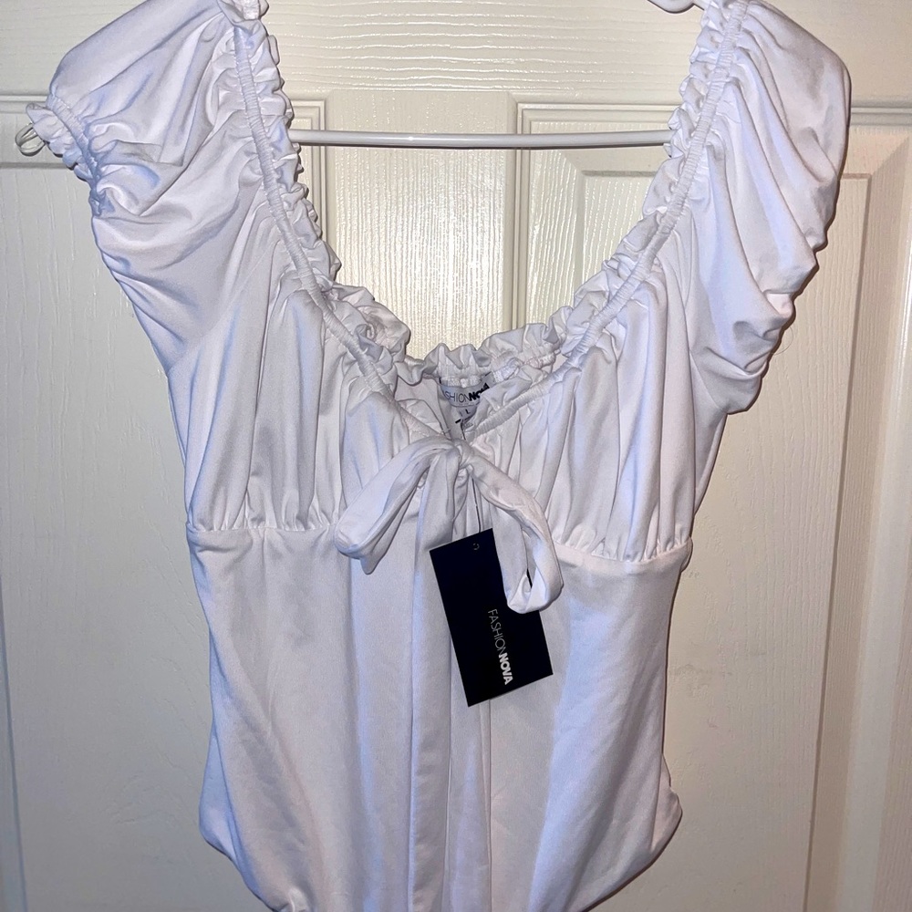Fashion Nova white bodysuit